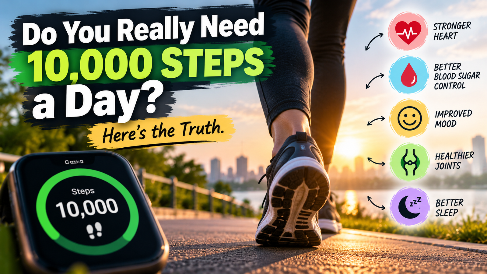 Walking 10,000 Steps a Day: What It Actually Does for You